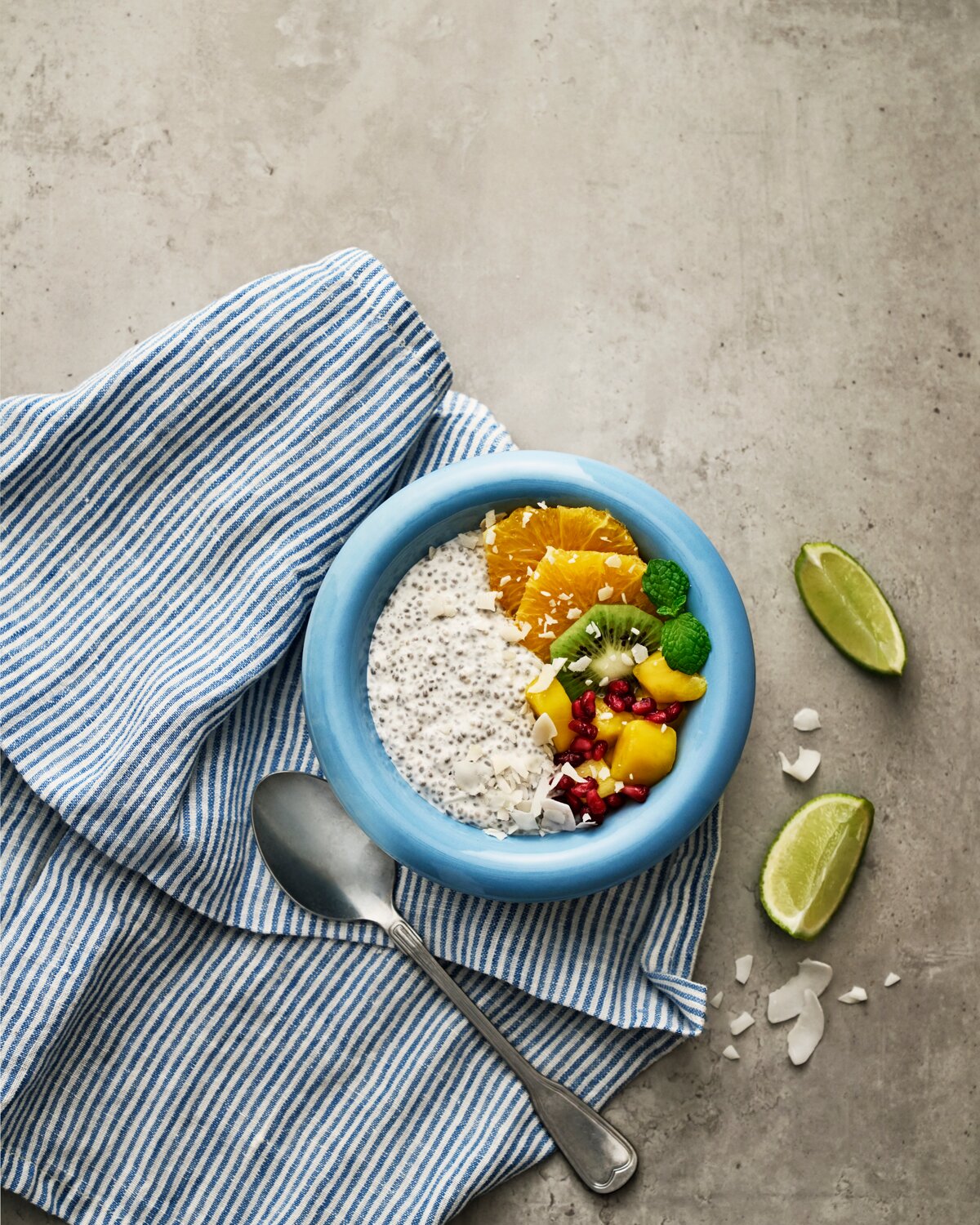 Chiapudding med kokos och mango