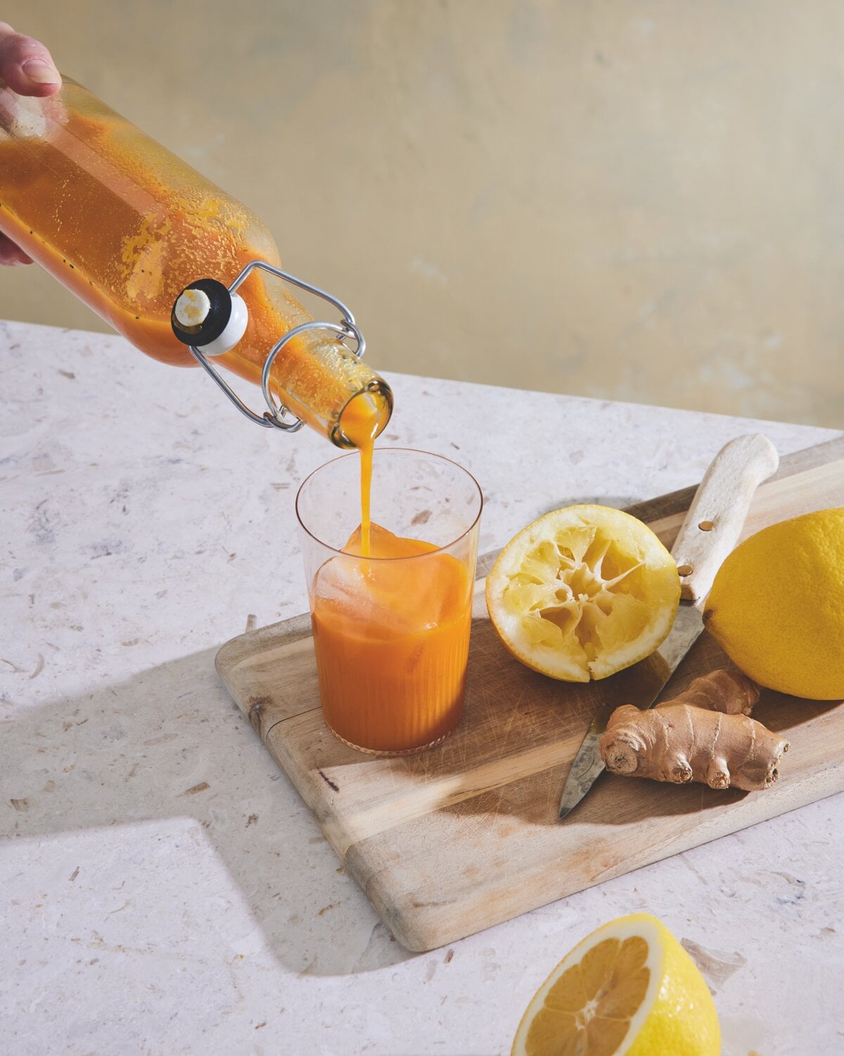 Guldjuice med Lion’s Mane, ashwagandha & gurkmeja