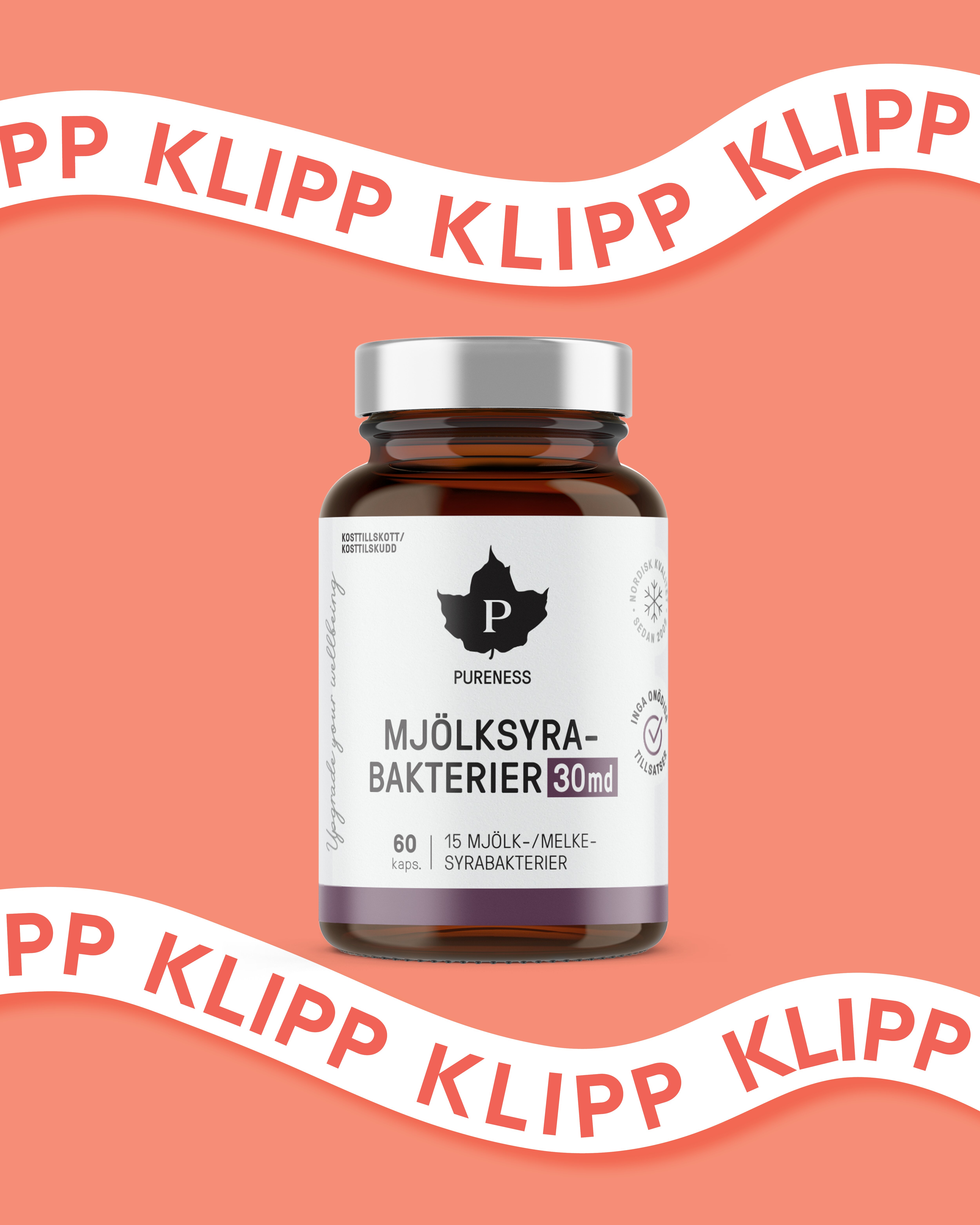 Medlemserbjudande 50% på Pureness Mjölksyrabakterier 