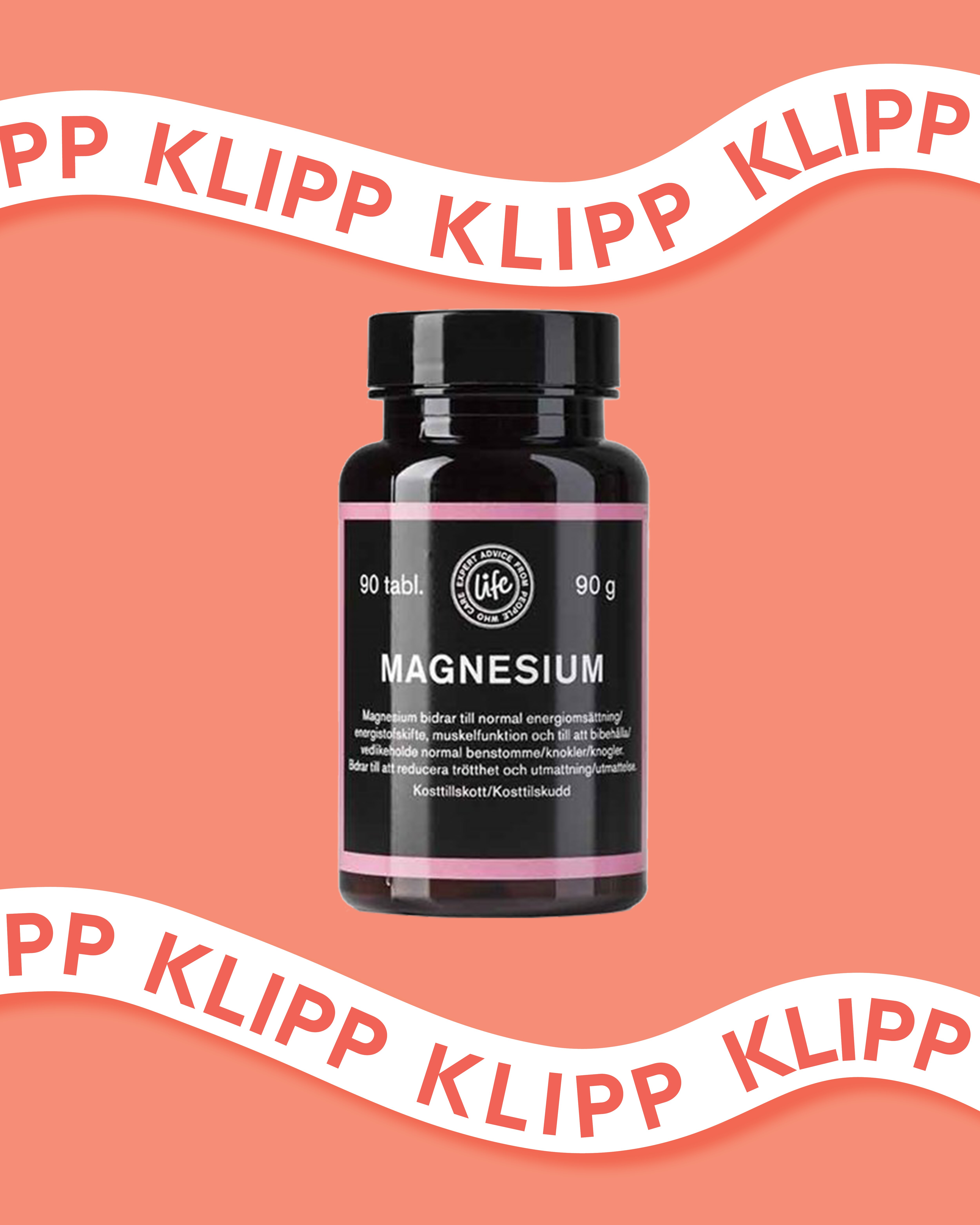 Klipp 30% på Life Magnesium 250mg 