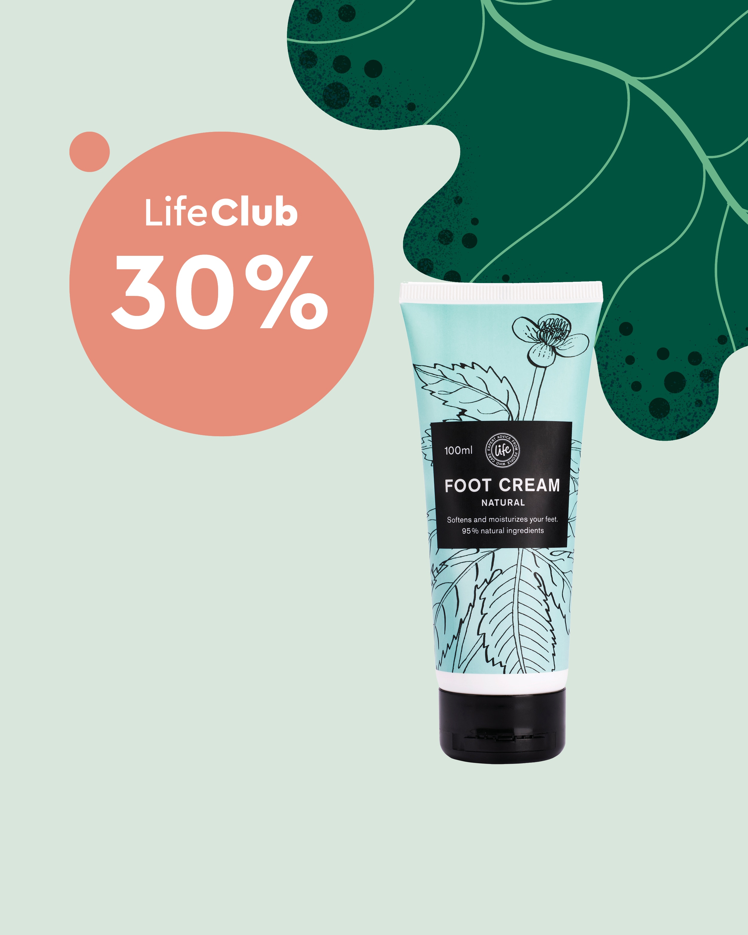 Medlemserbjudande: KLIPP 30% på Life Foot Cream från Life Exclusive