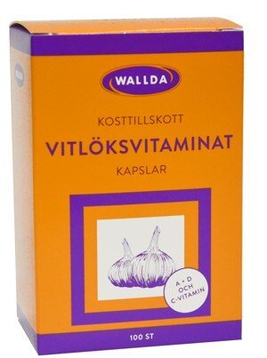 Wallda Vitlöks Vitaminat 100 kapslar
