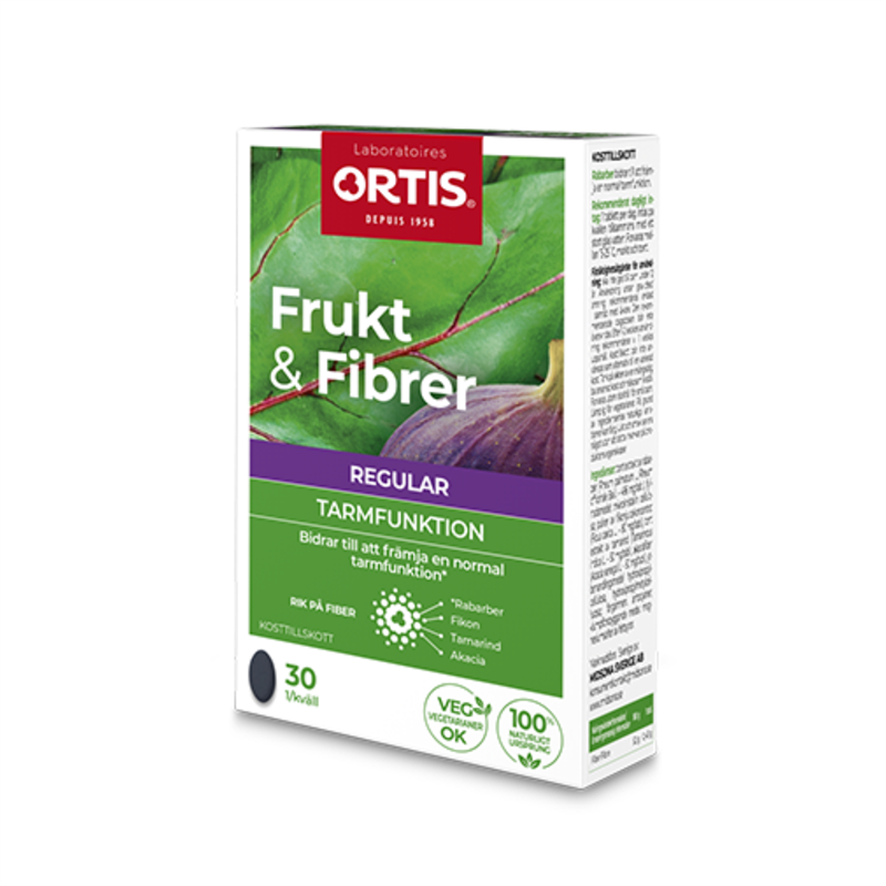 Ortis Frukt o Fibrer 30 tab