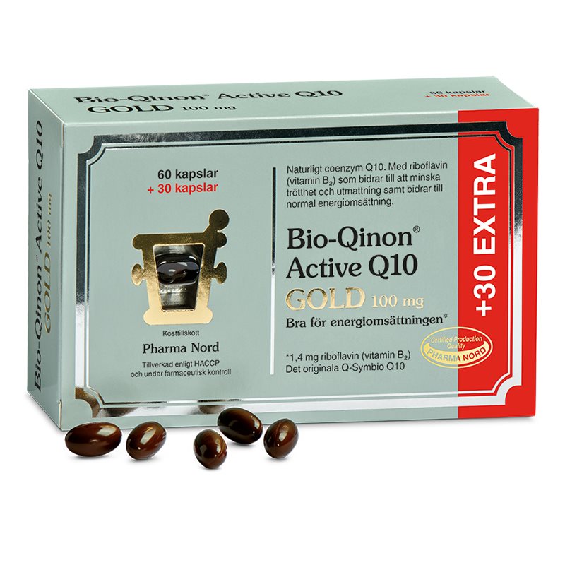 Pharma Nord Bio-Qinon Active Q10 Gold 100 mg 90 kapslar