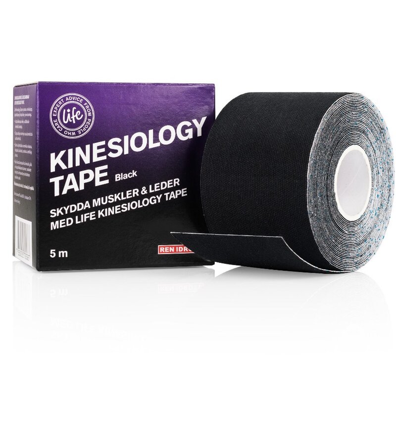 Life Kinesiology Tape Svart