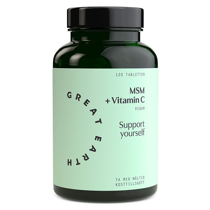 Great Earth MSM Vitamin C 120 tabletter