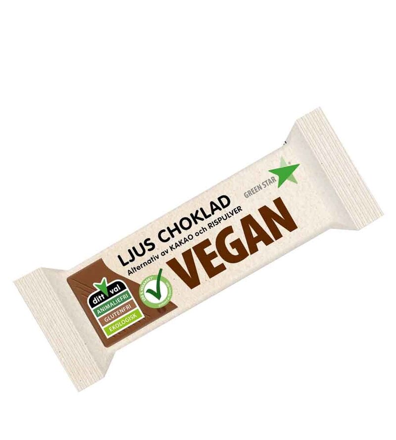 Green Star Vegan Choklad Ljus 40g