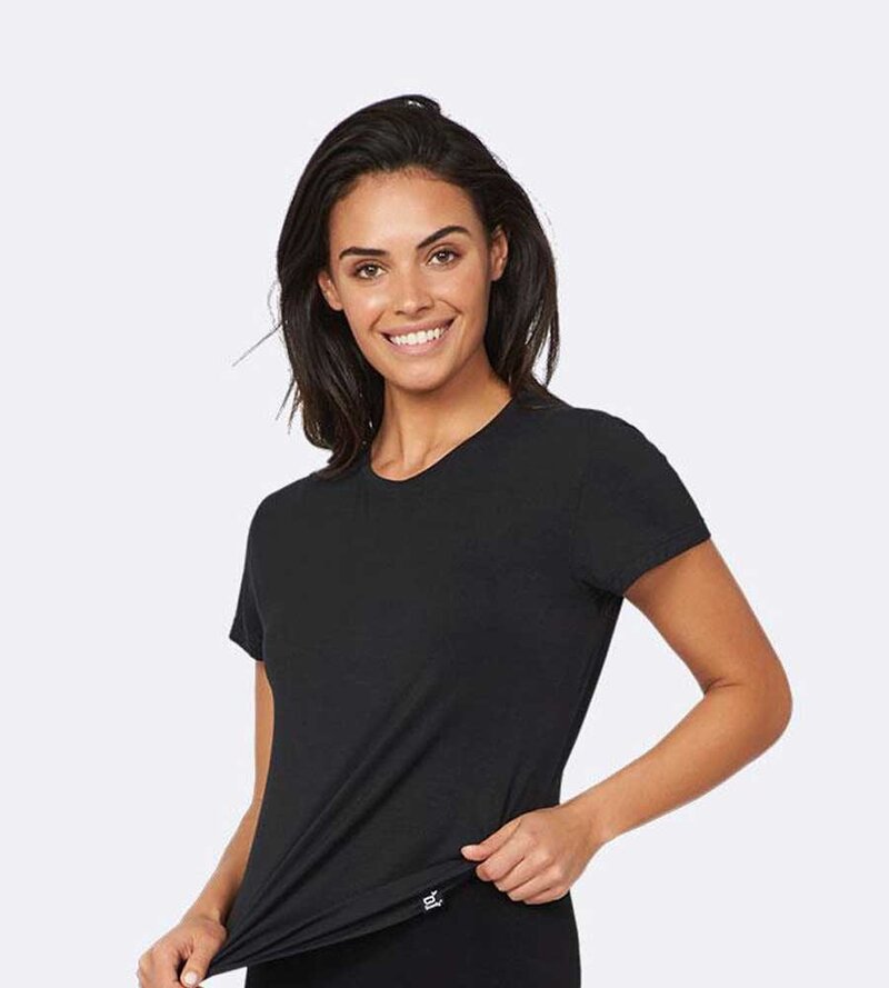 Boody Women's Crew Neck T-Shirt Black - M