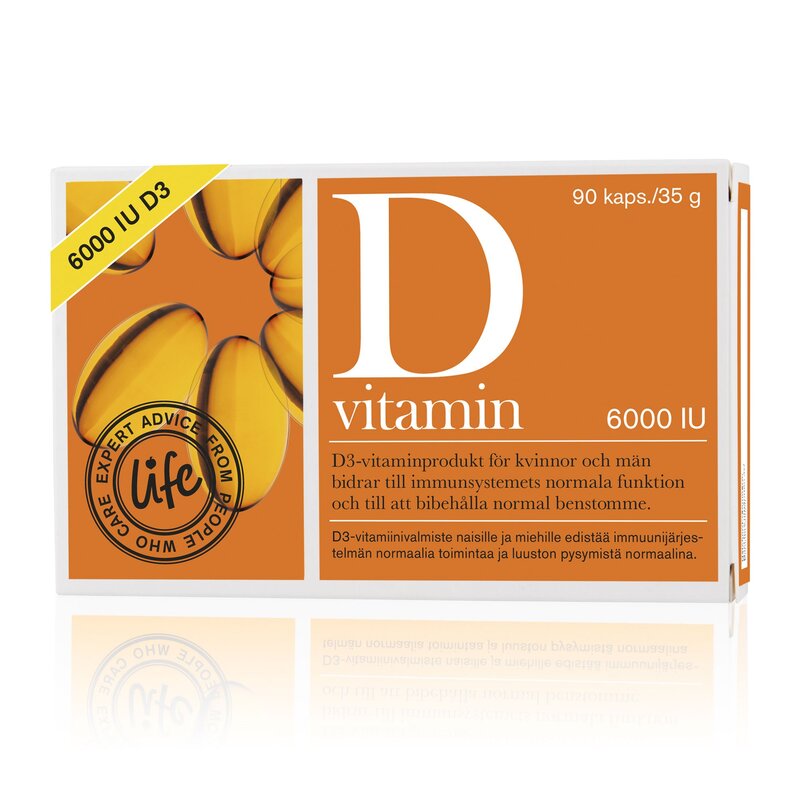 Läs mer om Life D-vitamin 6000IU 150mcg