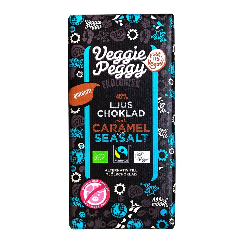 Ljus Choklad Caramel Seasalt - Vegansk