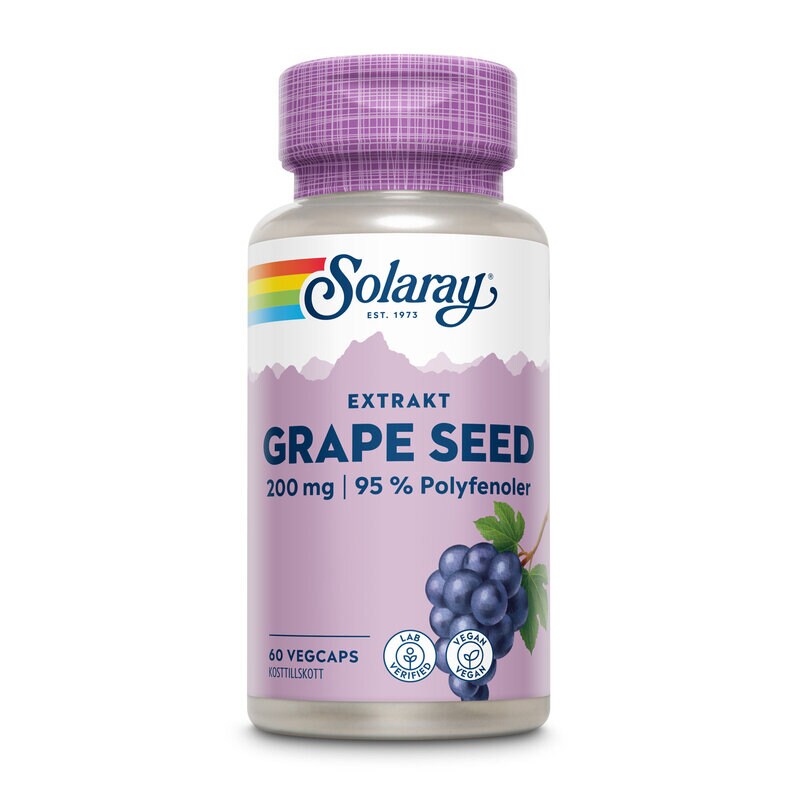 Solaray Grape Seed Extrakt 60 kapslar