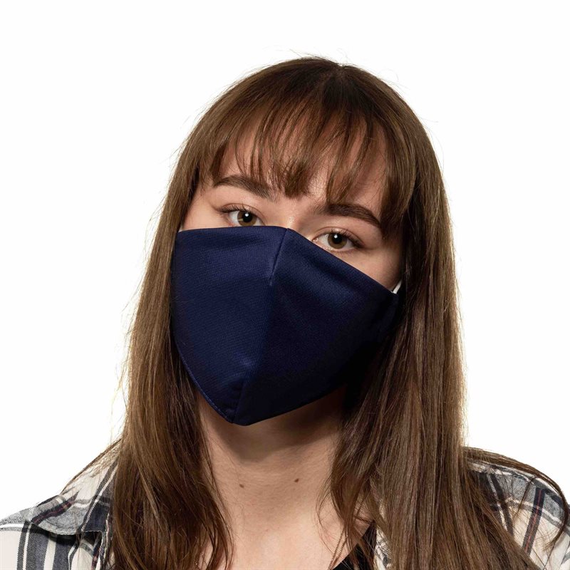 Tygmask Blå med filterficka - Stl 9-12 år