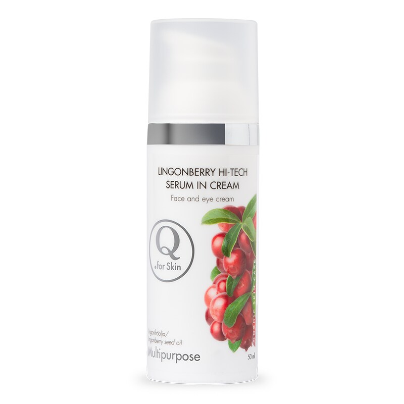 Läs mer om Q For Skin Lingonberry Hi-tech Serum in Cream