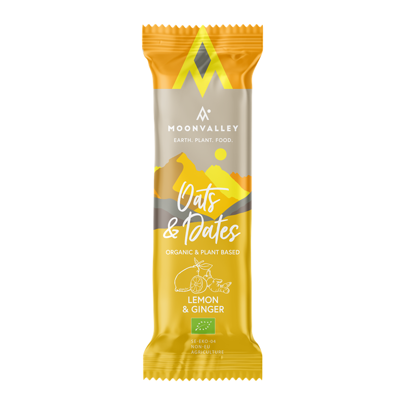 Produktfoto för Ekologisk Energibar – Citron & Ingefära
