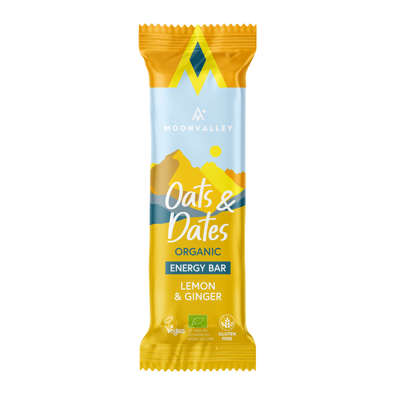 Moonvalley Energy Bar Oats & Dates Lemon & Ginger 50g