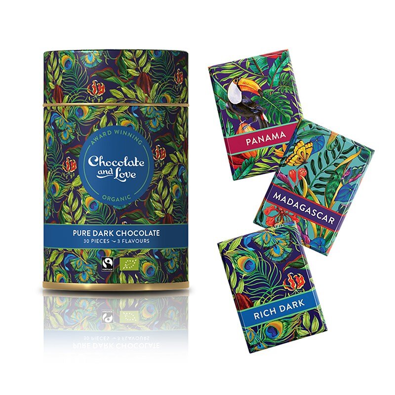 Chocolate And Love Presentburk Pure Dark