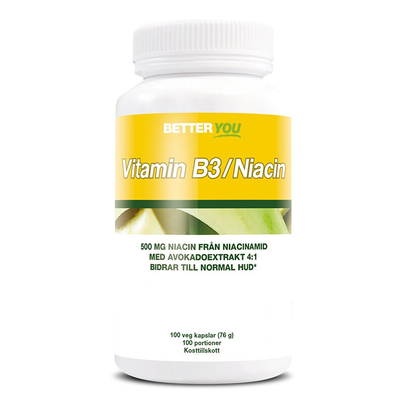 Läs mer om Vitamin B3 Niacin