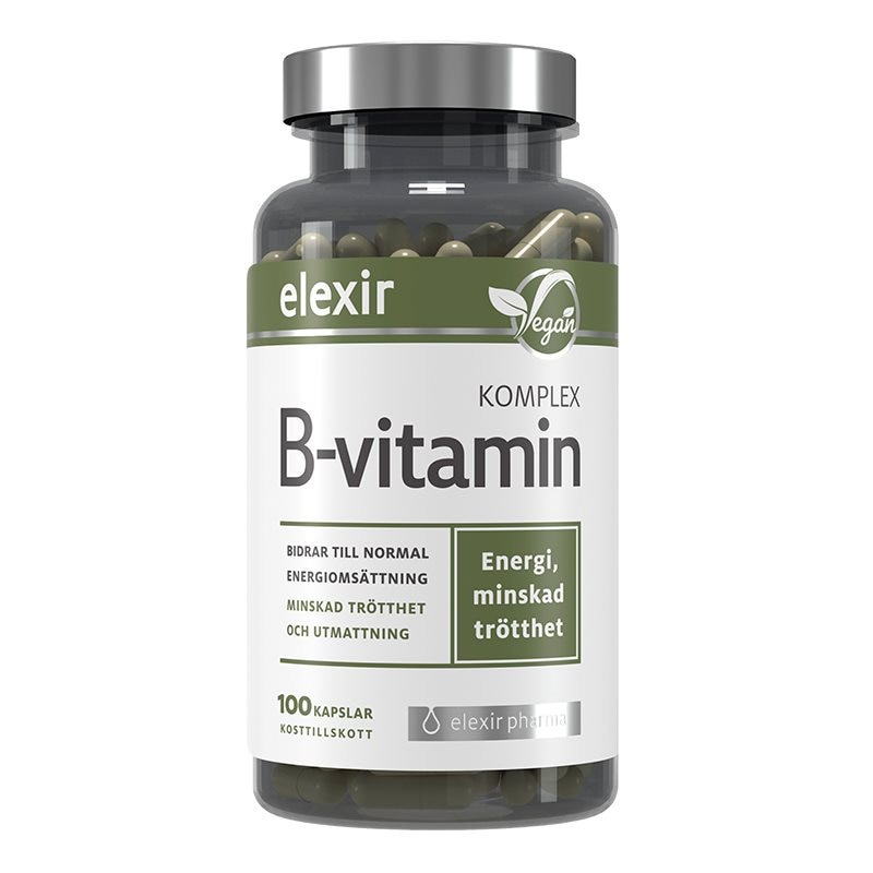 Elexir Pharma B-Vitamin Komplex 100 kapslar
