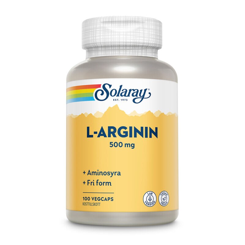 Solaray L-Arginin 500mg 100 kap