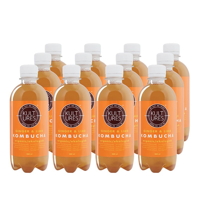 Kombucha Ingefära Lime - Flak