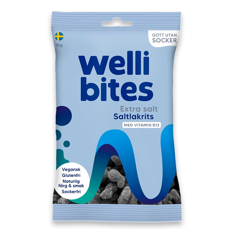 Läs mer om Wellibites Extra Salt Saltlakrits