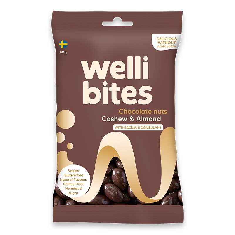 Läs mer om Wellibites Chocolate Nuts Cashew & Almond