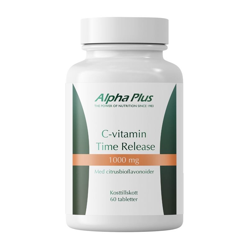 Alpha Plus C-vitamin Time Release 1000 mg 60 tabletter