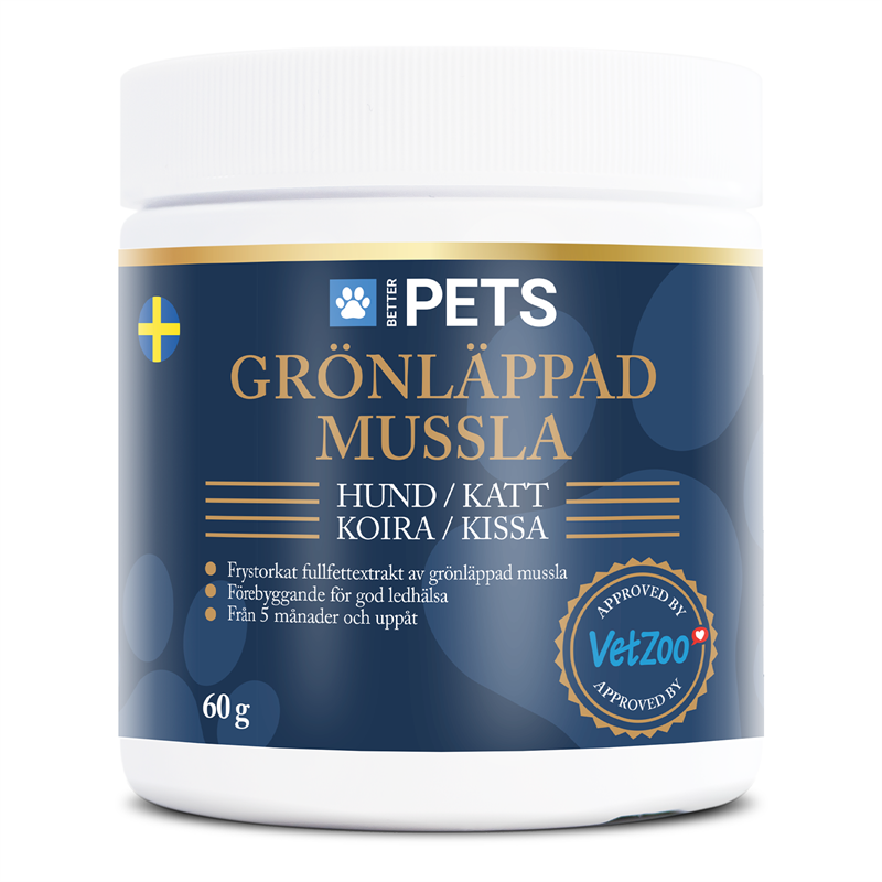 Produktfoto för Better Pets Grönläppad Mussla