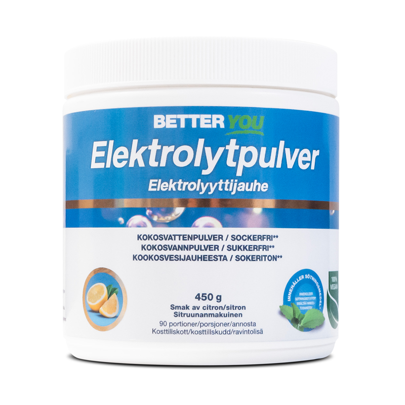 Better You Elektrolytpulver 450 g - Citron 450g