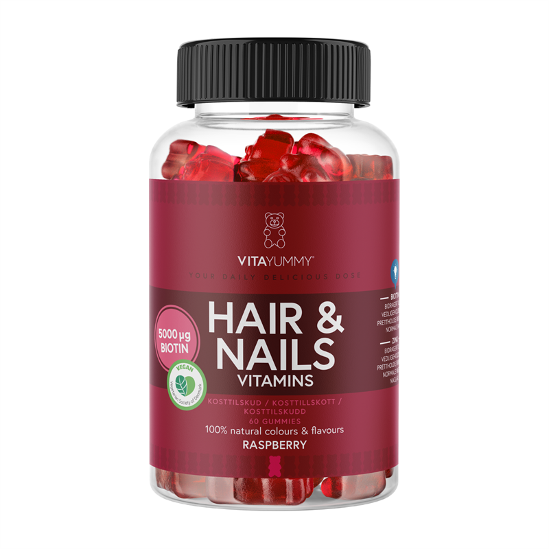 Vitayummy Hair & Nails Vitamins - Raspberry