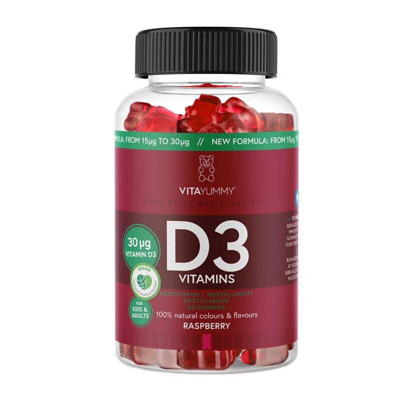 Vitayummy D3 Vitamin Raspberry 60st