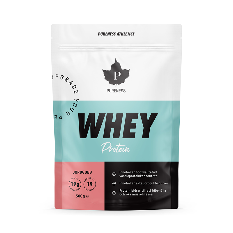 Product Image for Pureness Athletics Whey Protein Jordgubb 500g
