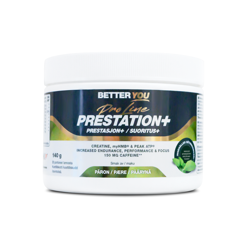 Läs mer om Prestation Plus 140 g - Päron