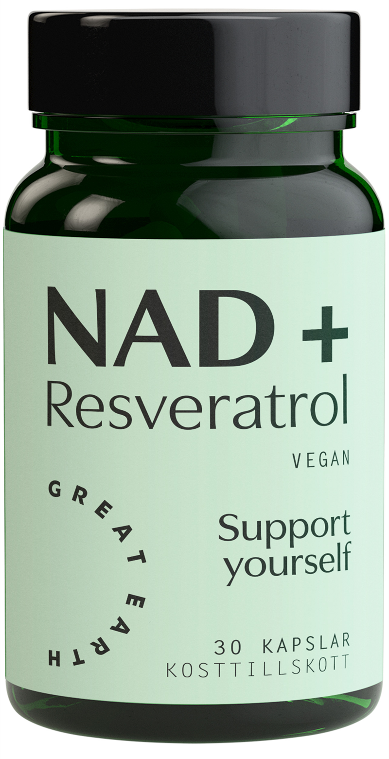 Great Earth NAD+ Resveratrol 30 kap