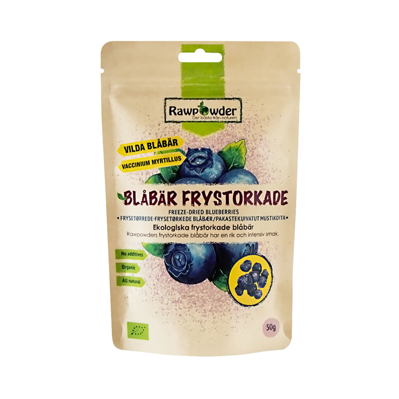 Product Image for Rawpowder Blåbär frystorkade 50g