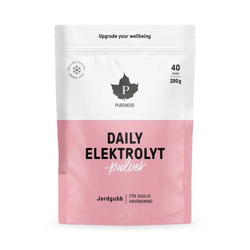 Product Image for Pureness Daily Elektrolytpulver Jordgubb 200 g