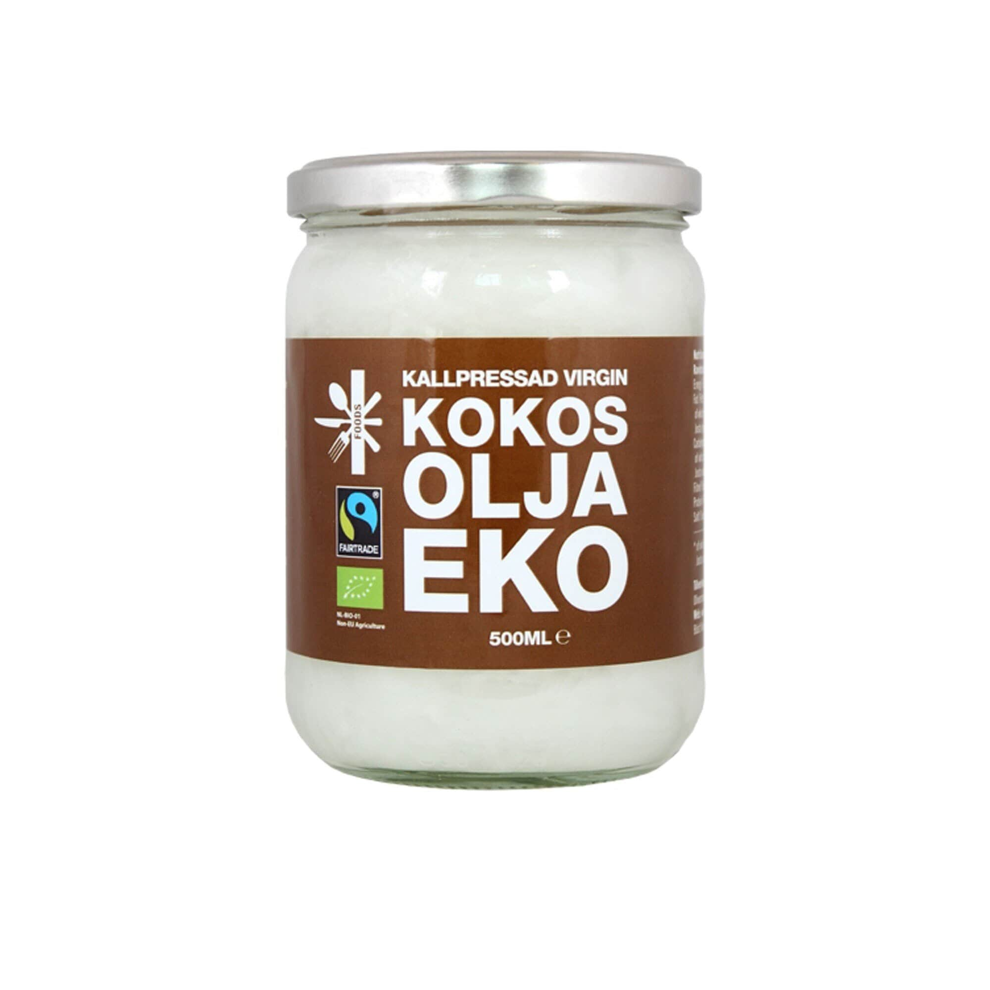 Kallpressad Virgin Kokosolja EKO