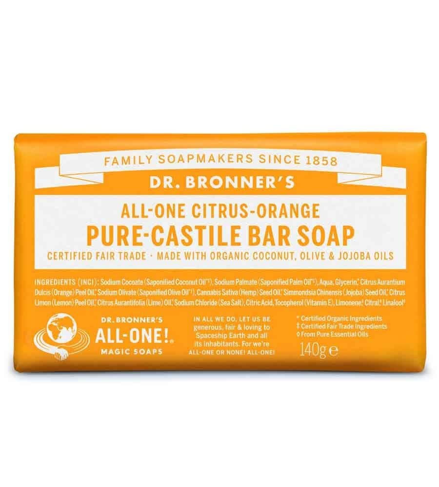 Pure Castile Bar Soap Citrus Orange