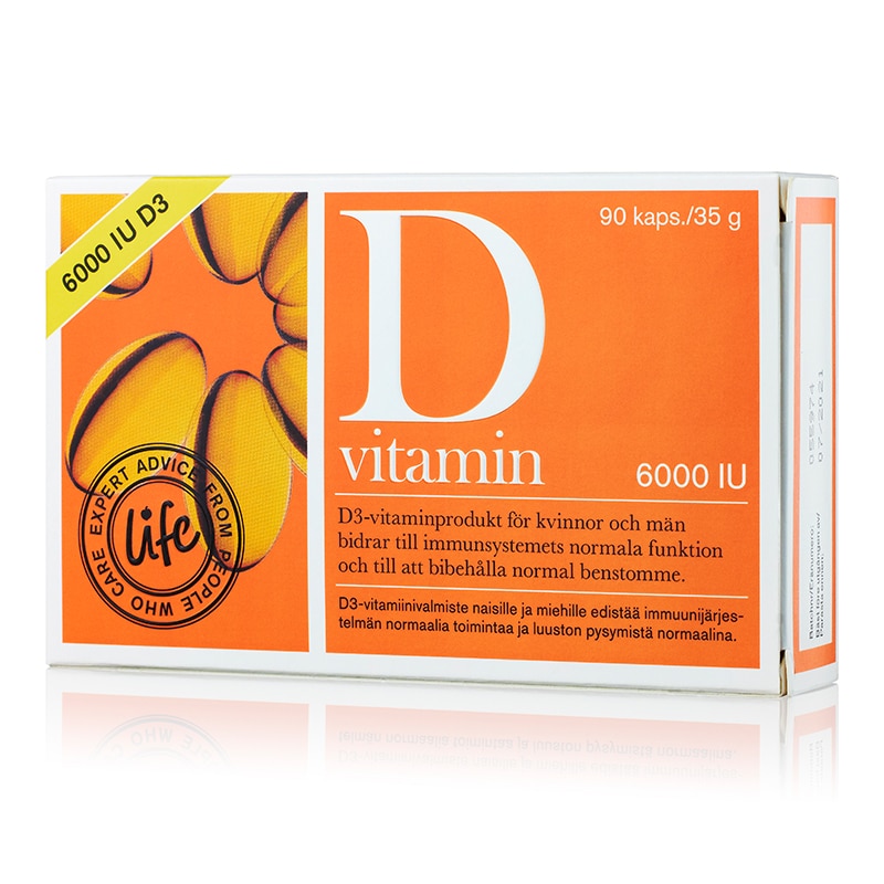 Life D-vitamin 6000IU 150mcg