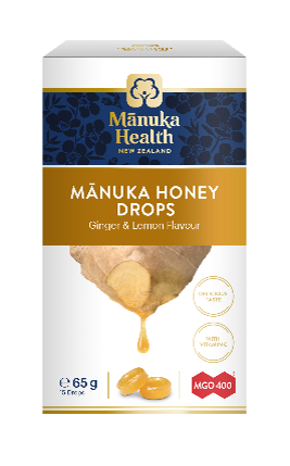 Manuka Drops Ginger Lemon