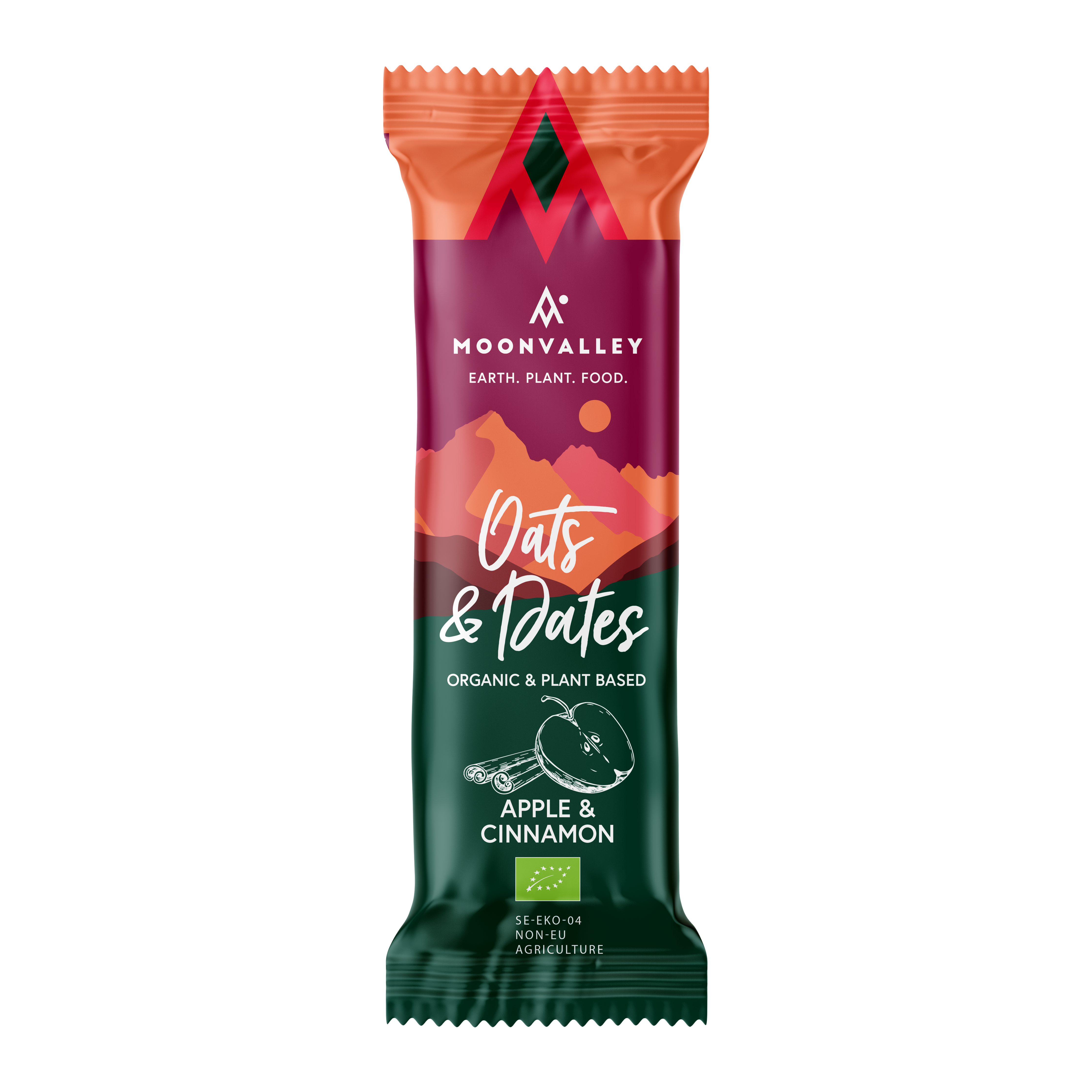 Ekologisk Energibar – Äpple & Kanel