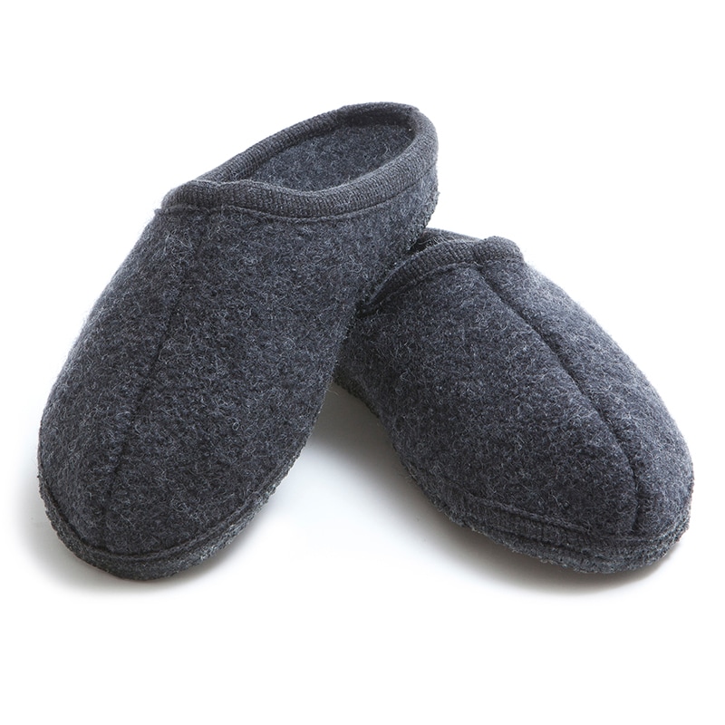 Ulltofflor - Black Melange - Storlek 35