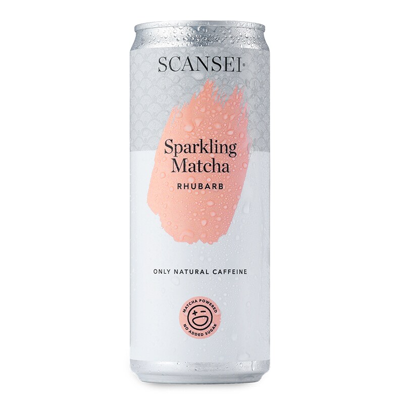 Sparkling Matcha Rhubarb