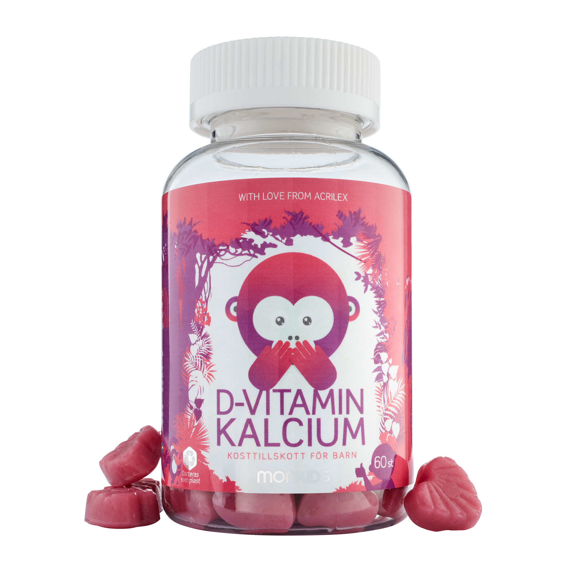 D-vitamin + Kalcium Barn Jordgubb