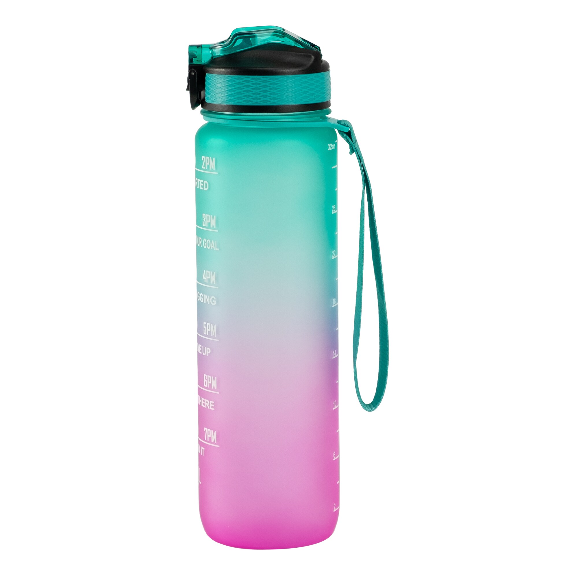 Motivationsflaska Turkos/rosa 1000 ml 