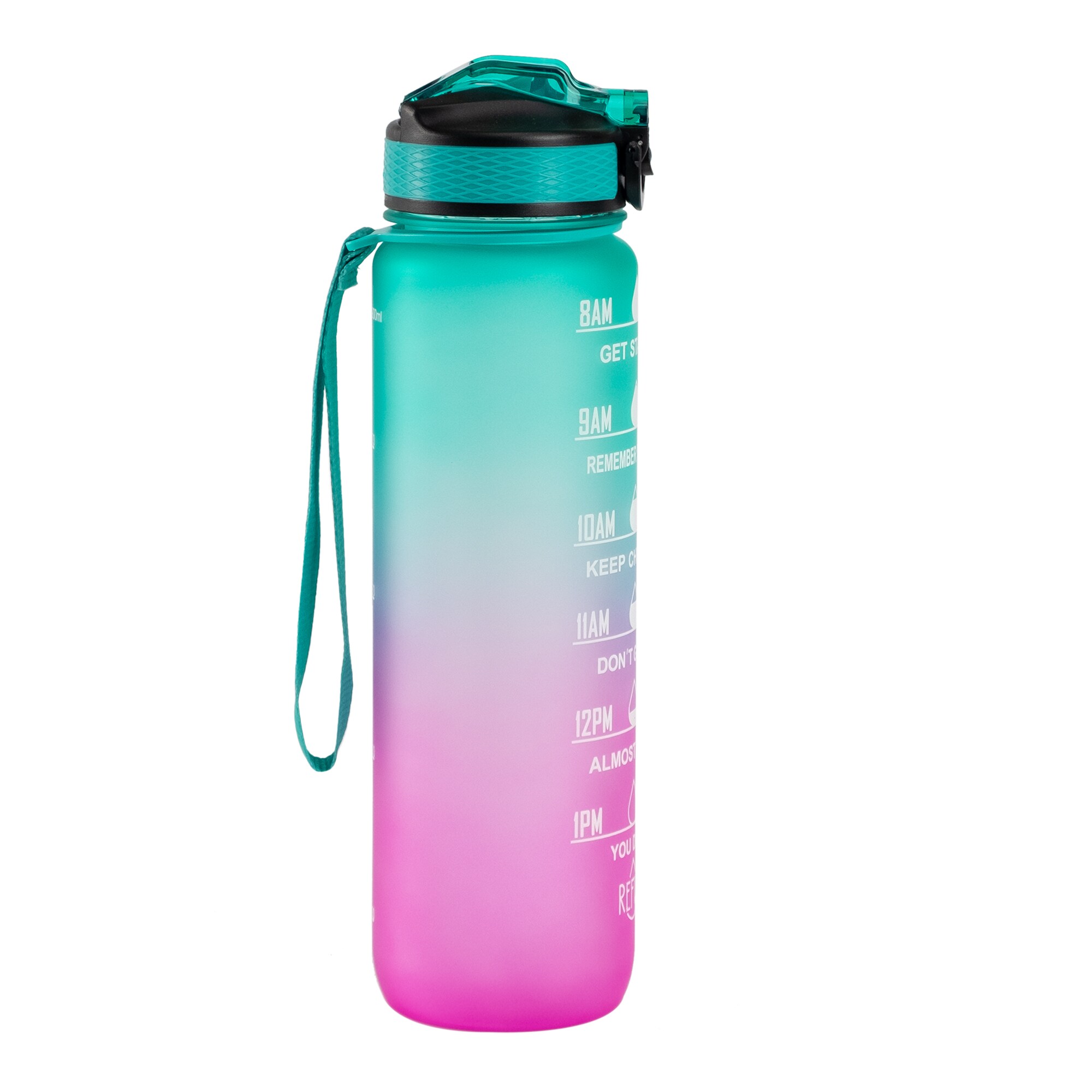 Motivationsflaska Turkos/rosa 1000 ml 