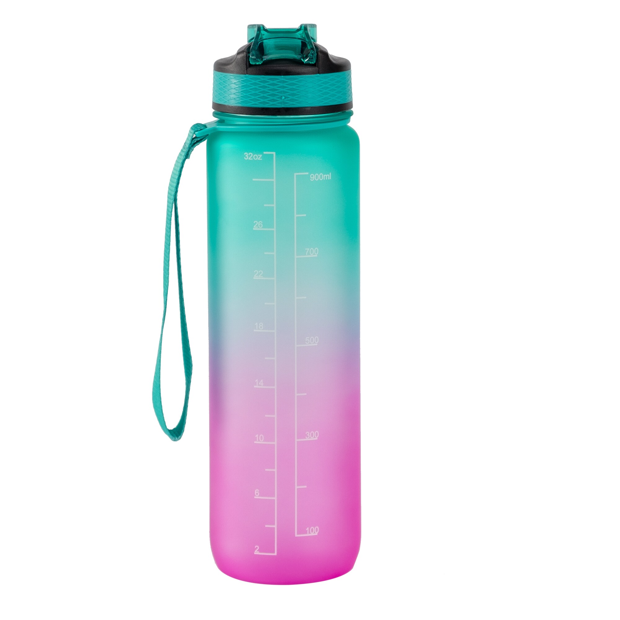 Motivationsflaska Turkos/rosa 1000 ml 