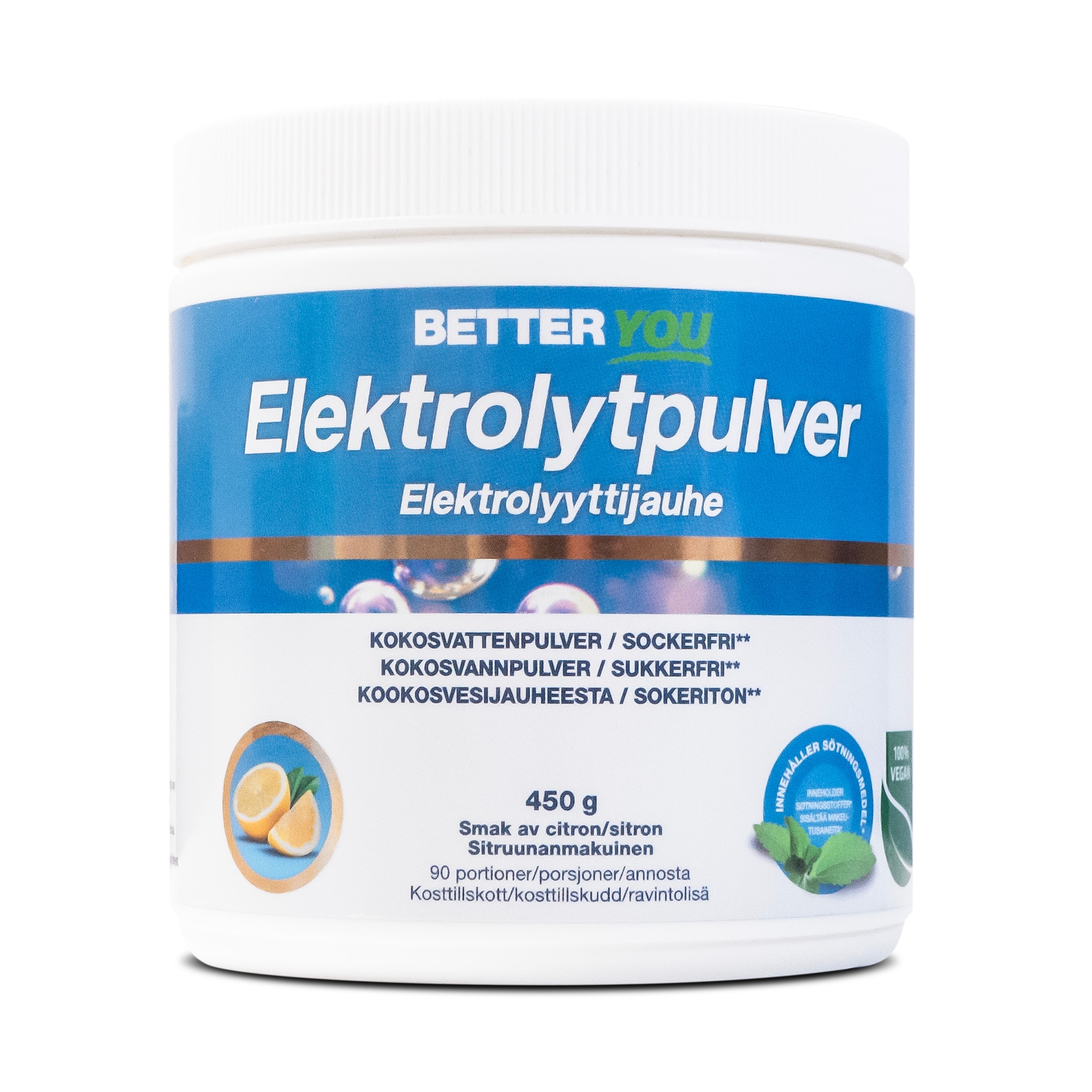 Elektrolytpulver 450 g - Citron