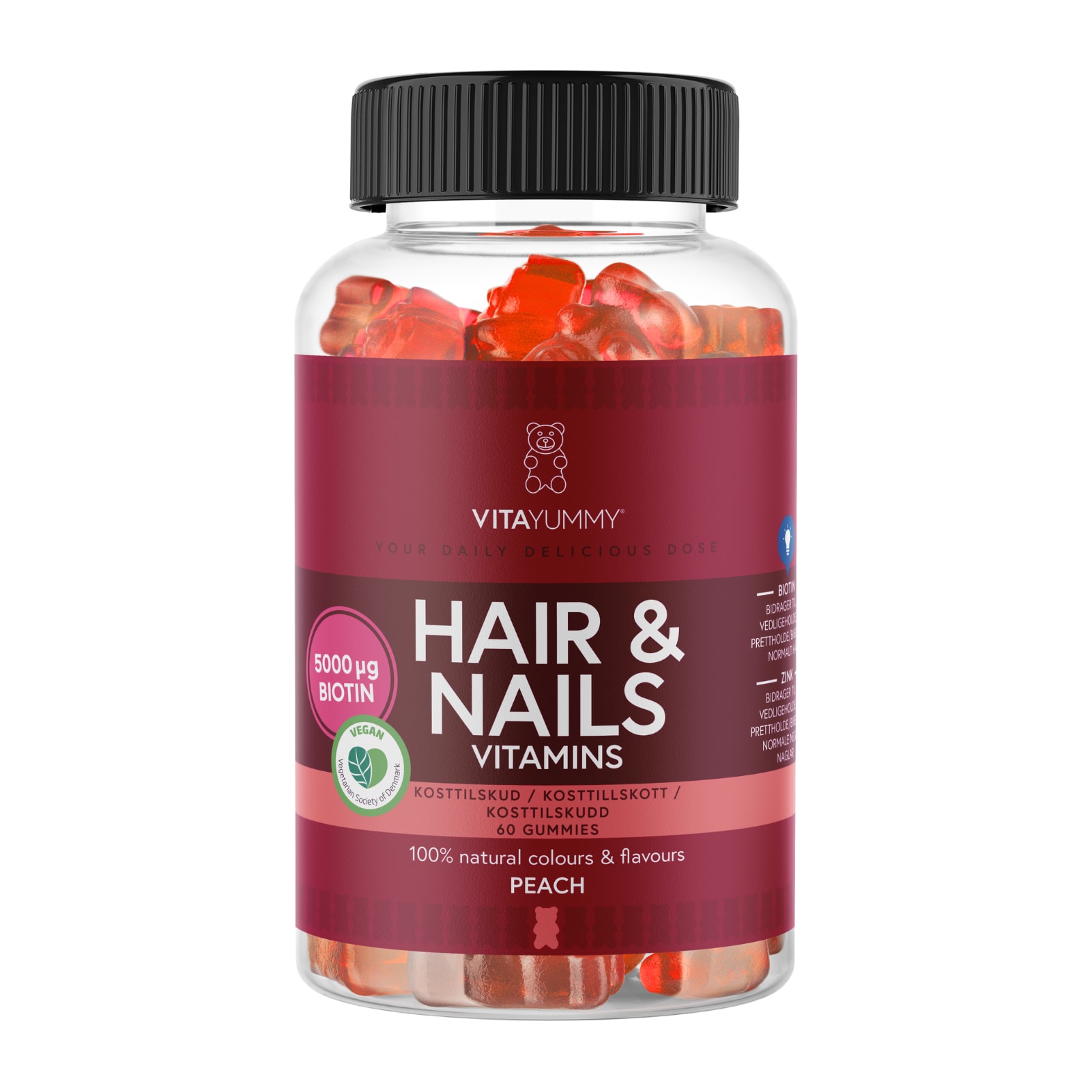 Vitayummy Hair Nails Vitamin Peach 60st