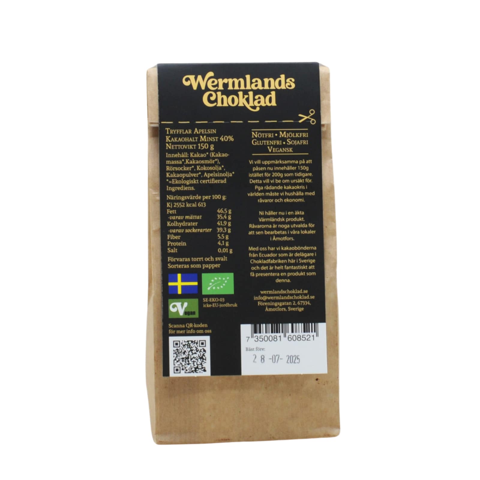 Tryfflar Apelsin 150 gr